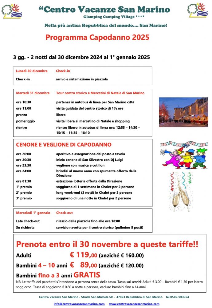 Speciale Capodanno 2025!