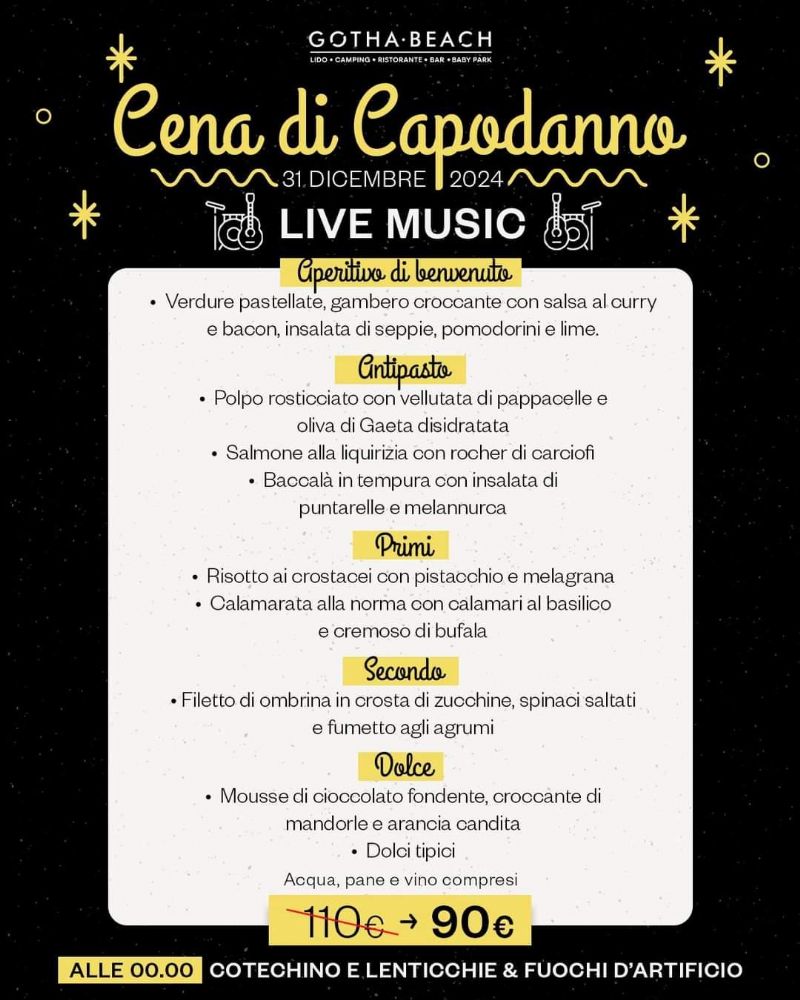 Cenone di Capodanno e Live Music