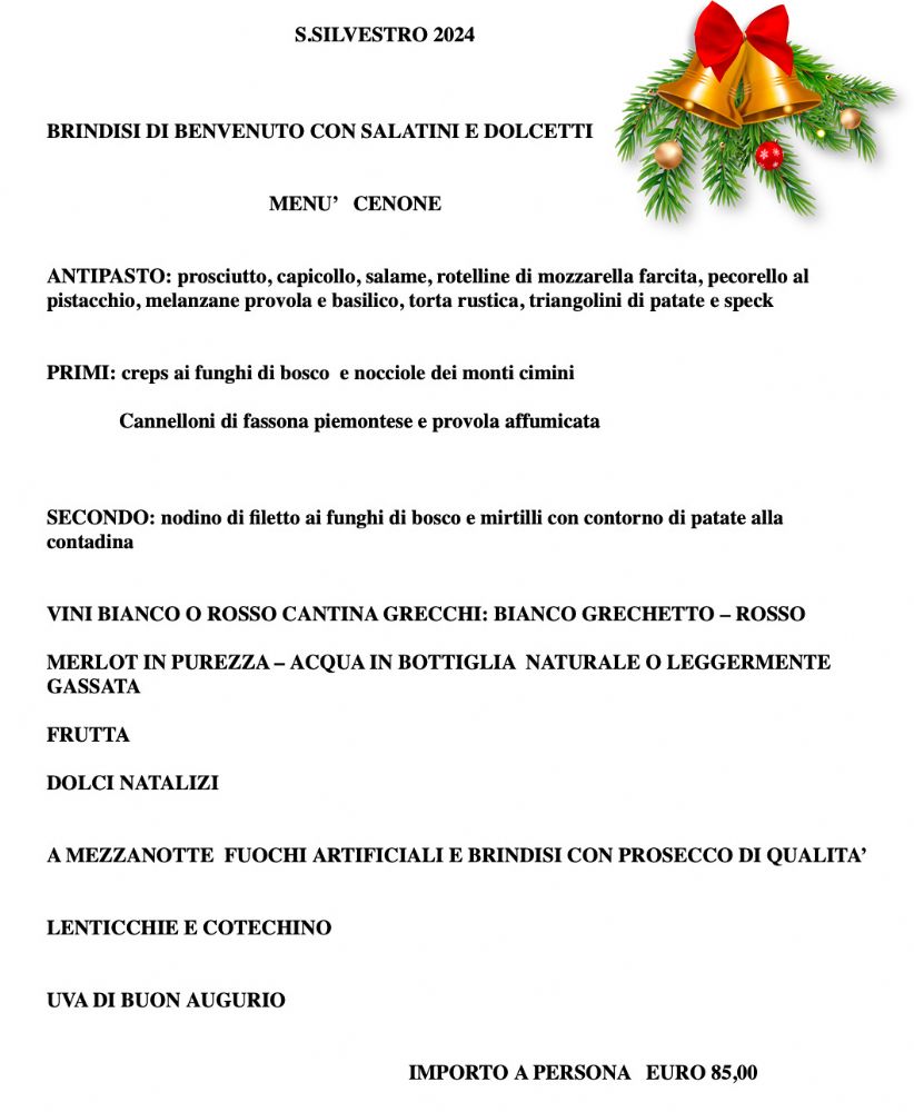 San Silvestro in agriturismo con sosta camper