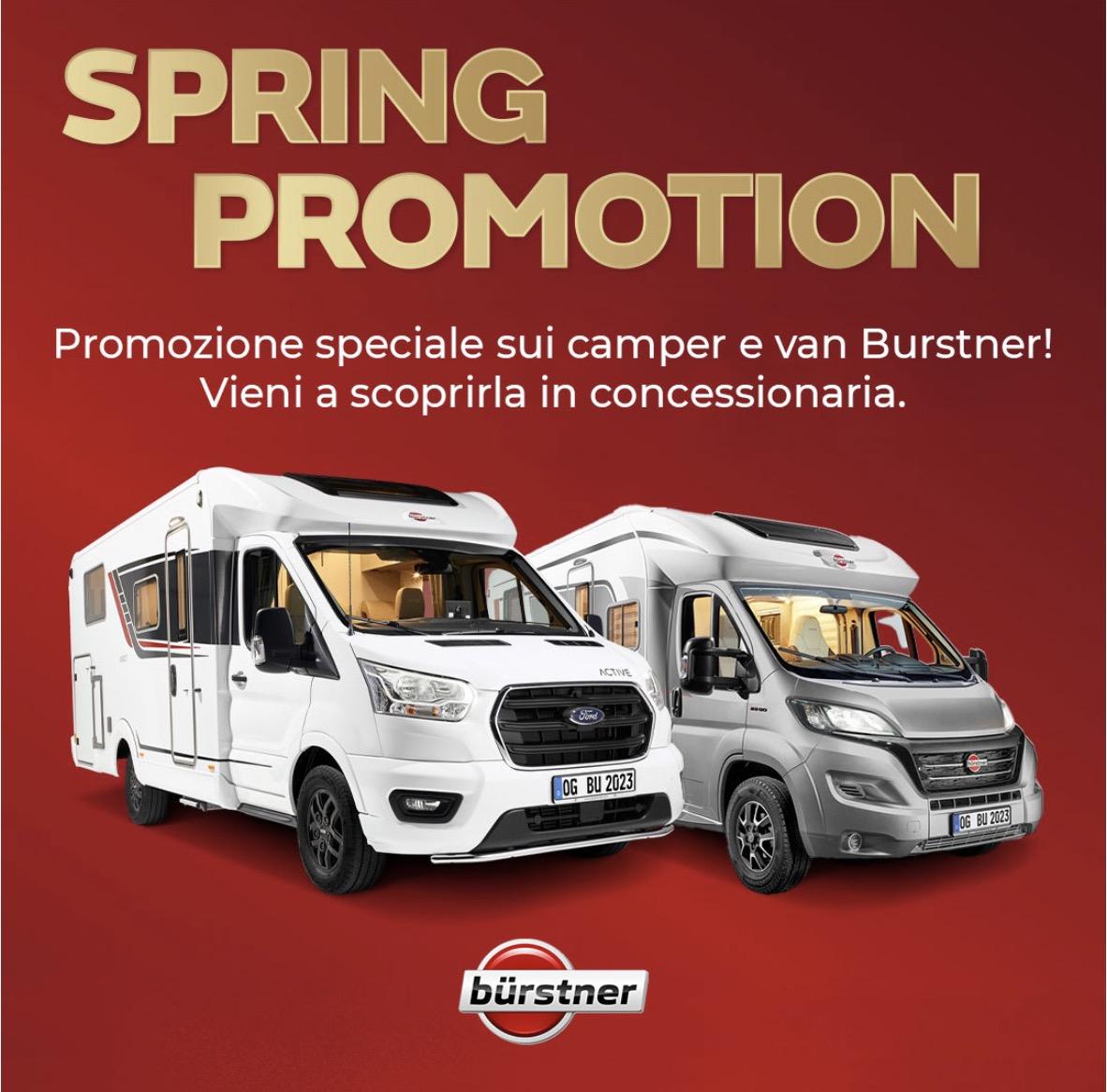 Special Spring Promotion su camper e van Bürstner