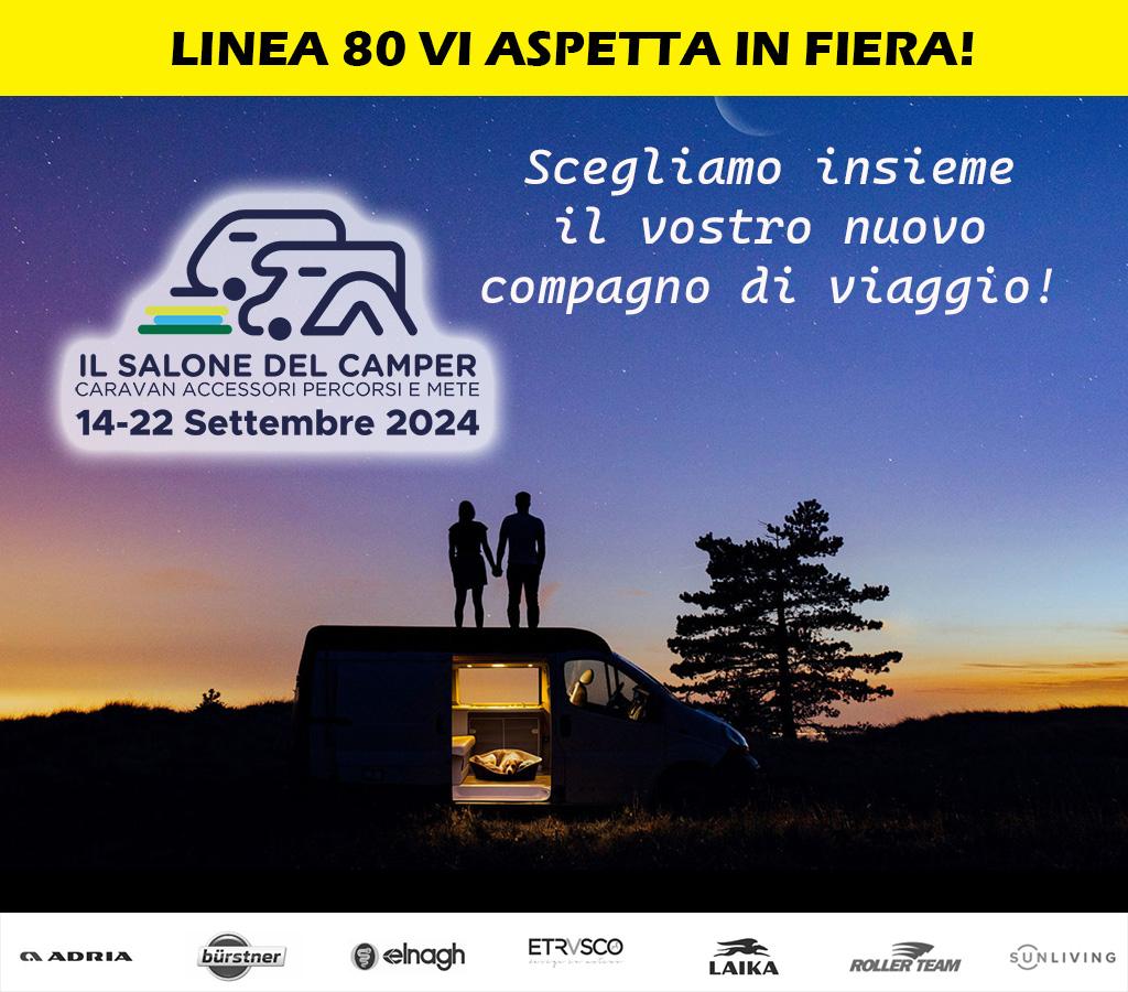 LINEA 80 vi aspetta al Salone del Camper di Parma