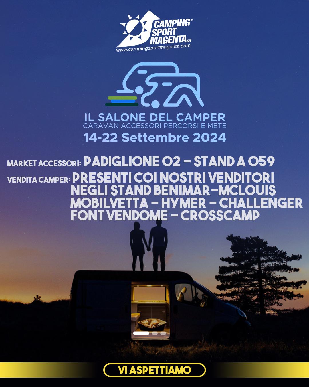 Inizia il Salone del Camper! Camping Sport Magenta c'è!