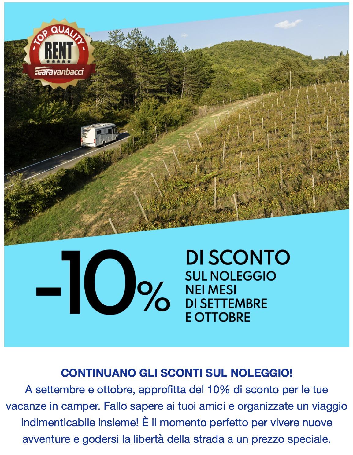 Noleggiare un camper a settembre e ottobre conviene!