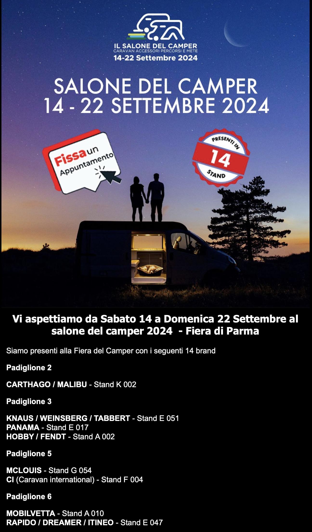 Vi aspettiamo in fiera a Parma!