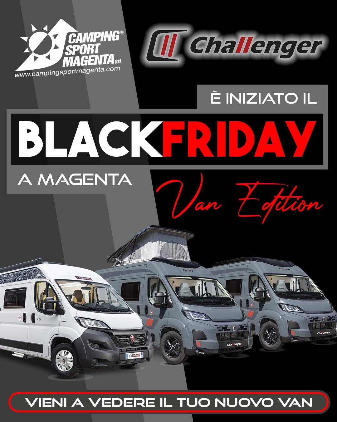 Inizia il Black Friday da Camping Sport Magenta!