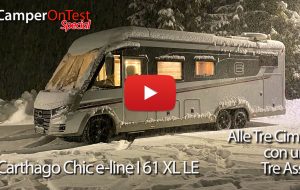 Carthago Chic e-line I 61 XL LE, un tre assi alle Tre Cime di Lavaredo