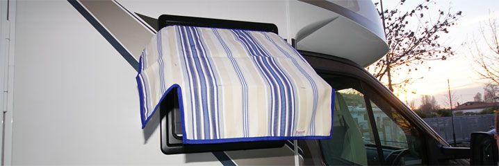 Oscurante termico estivo in Tyvek per motorhome - integrale